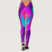 Leggings Ethereal Neon : Des rêves Abstraits (Dos)