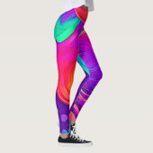 Leggings Ethereal Neon : Des rêves Abstraits (Droite)