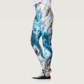 Leggings Ethereal Velocity: Geometric Cloud & Arrow Fusion (Gauche)