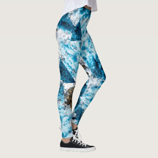 Leggings Ethereal Velocity: Geometric Cloud & Arrow Fusion (Droite)