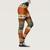Leggings Ethnic Boho Grunge, Motif coloré. (Droite)