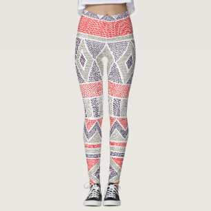 Leggings Ethnic Striped Tribal : Vintage artisanal