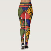 Leggings Ethno africain sans couture traditionnelle motif (Dos)