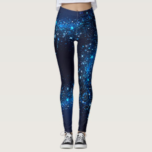 Leggings Étincelle bleu foncé