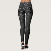 Leggings Étincelle de Parties scintillant noire (Dos)