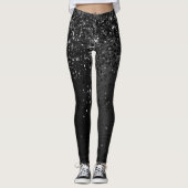 Leggings Étincelle de Parties scintillant noire (Devant)