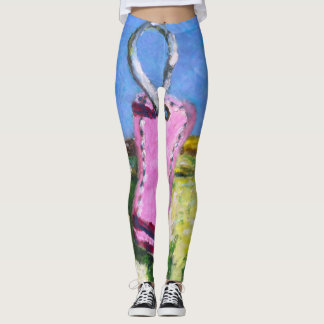 Leggings Étiquette Rose