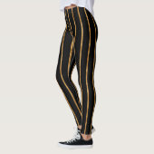 Leggings étirés triés pour femmes Noir (Gauche)