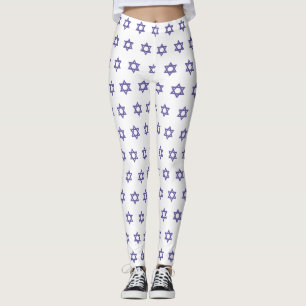 Leggings Étoile de David violette sans couture