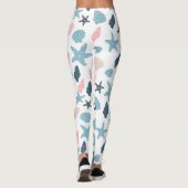 Leggings Étoile de mer nautique (Dos)