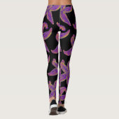 Leggings étoile de mer violette Thunder_Cove noir (Dos)