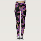 Leggings étoile de mer violette Thunder_Cove noir (Devant)