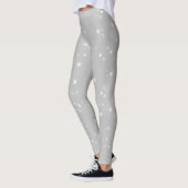 Leggings Étoile Grise Argentée (Gauche)