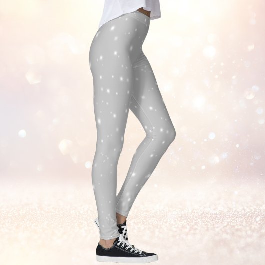 Leggings Étoile Grise Argentée