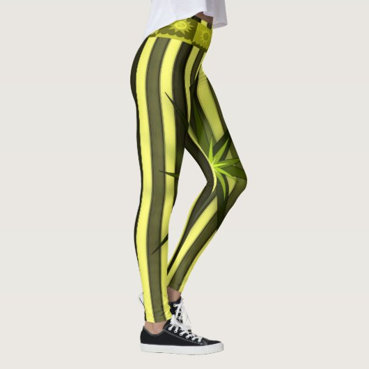 Leggings étoile jaune aiguilles femmes (Droite)