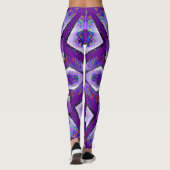Leggings Étoile psychédélique violette... (Dos)