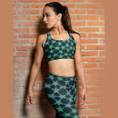 Leggings Étoile vert foncé pratique 