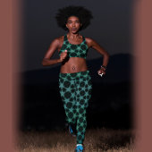 Leggings Étoile vert foncé pratique 
