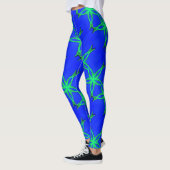 Leggings étoile verte connectée bleu (Gauche)