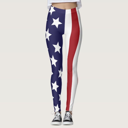 Leggings Étoiles Bandes USA (Devant)