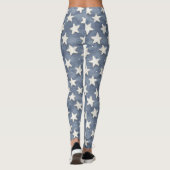 Leggings Étoiles Bleu Blanc (Dos)