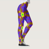 Leggings étoiles bleu/violet profond motif (Droite)