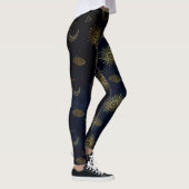 Leggings Étoiles célestes Blue Gold Sun Moon (Droite)