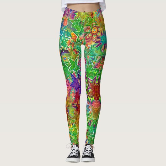 Leggings Étoiles colorées (Devant)