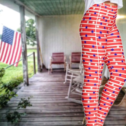 Leggings Étoiles de drapeau