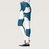 Leggings Étoiles de lune et nuages (Gauche)