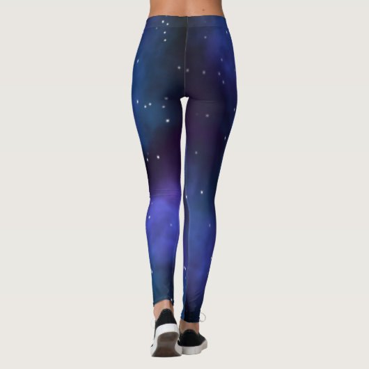 Leggings Étoiles de nébuleuse spatiale (Dos)