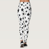 Leggings Étoiles de noir (Dos)