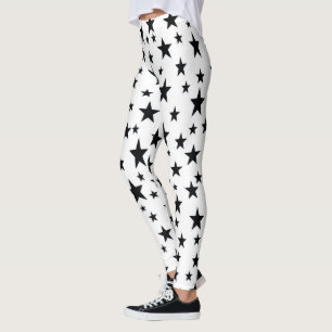 Leggings Étoiles de noir