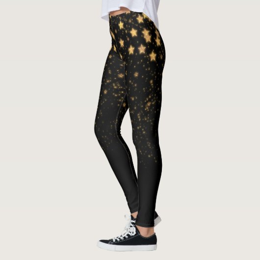 Leggings Étoiles de Parties scintillant d'or (Gauche)
