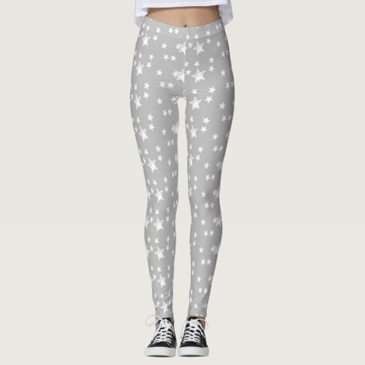 Leggings Étoiles élégantes et élégantes, mignonnes et moder (Devant)