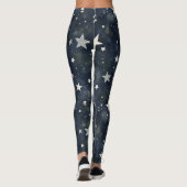 Leggings Étoiles éparses Motif sans couture (Dos)