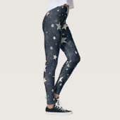 Leggings Étoiles éparses Motif sans couture (Droite)