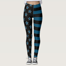 Leggings Étoiles Et Rayures