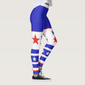 Leggings Étoiles et rayures monogrammes (Droite)