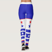 Leggings Étoiles et rayures monogrammes (Dos)