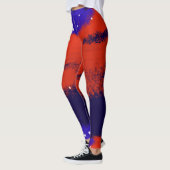 Leggings étoiles et rayures, patriotique américain (Gauche)