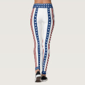Leggings Étoiles et rayures patriotiques (Dos)