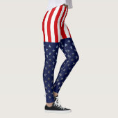 Leggings Étoiles Et Rayures Patriotiques Américaines (Droite)