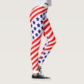 Leggings Étoiles et rayures patriotiques USA (Droite)