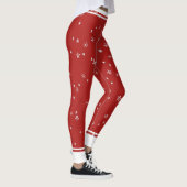 Leggings Étoiles et rayures rouges et blanches (Droite)