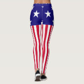 Leggings Étoiles et rayures USA Décor sur (Dos)