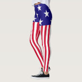 Leggings Étoiles et rayures USA Décor sur (Gauche)