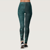 Leggings Étoiles Mystic Twilight | Luminosité de néon vert  (Dos)