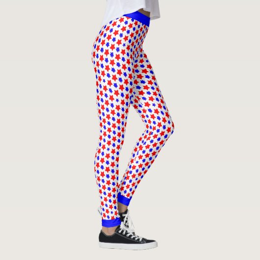 Leggings Étoiles rouges et bleues démoniaques (Droite)