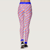 Leggings Étoiles rouges et bleues démoniaques (Dos)